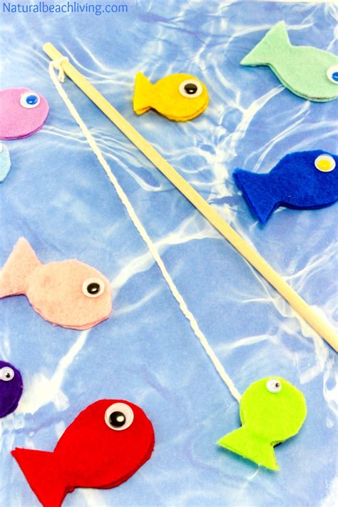 Fun Felt DIY Magnetic Fish Game for Kids .